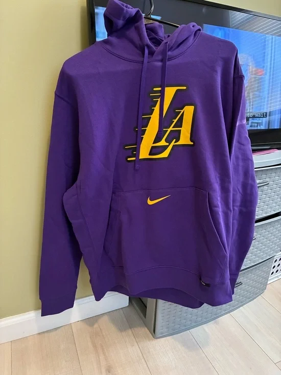 Men's Purple Pullover Hoodie - NBA Team Apparel - Picture 2 of 6